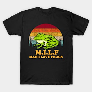 Man i love frogs vintage T-Shirt